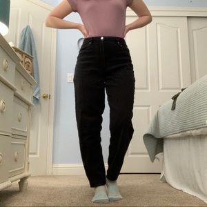Divided Black High Waisted Mom Jeans Size 4